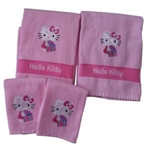 Sanrio Hello Kitty Hand Towels & Washcloths Bundle